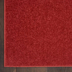 Nourison Essentials Solid Indoor/Outdoor Brick Red 2'2' X 20 Area Rug, Easy Cleaning, Non Shedding, Bed Room, Living Room, Dining Room, Deck, Patio, Backyard (2X20)