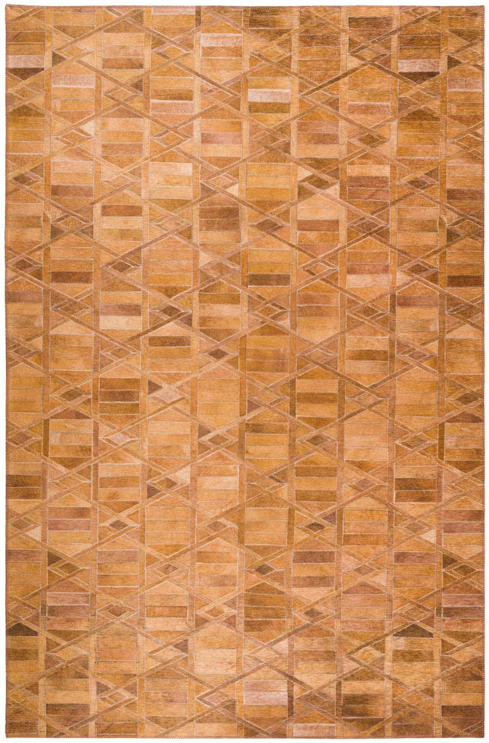 Dalyn Rugs Stetson Patchwork Faux Cowhide Ss4 Spice 8' X 10'