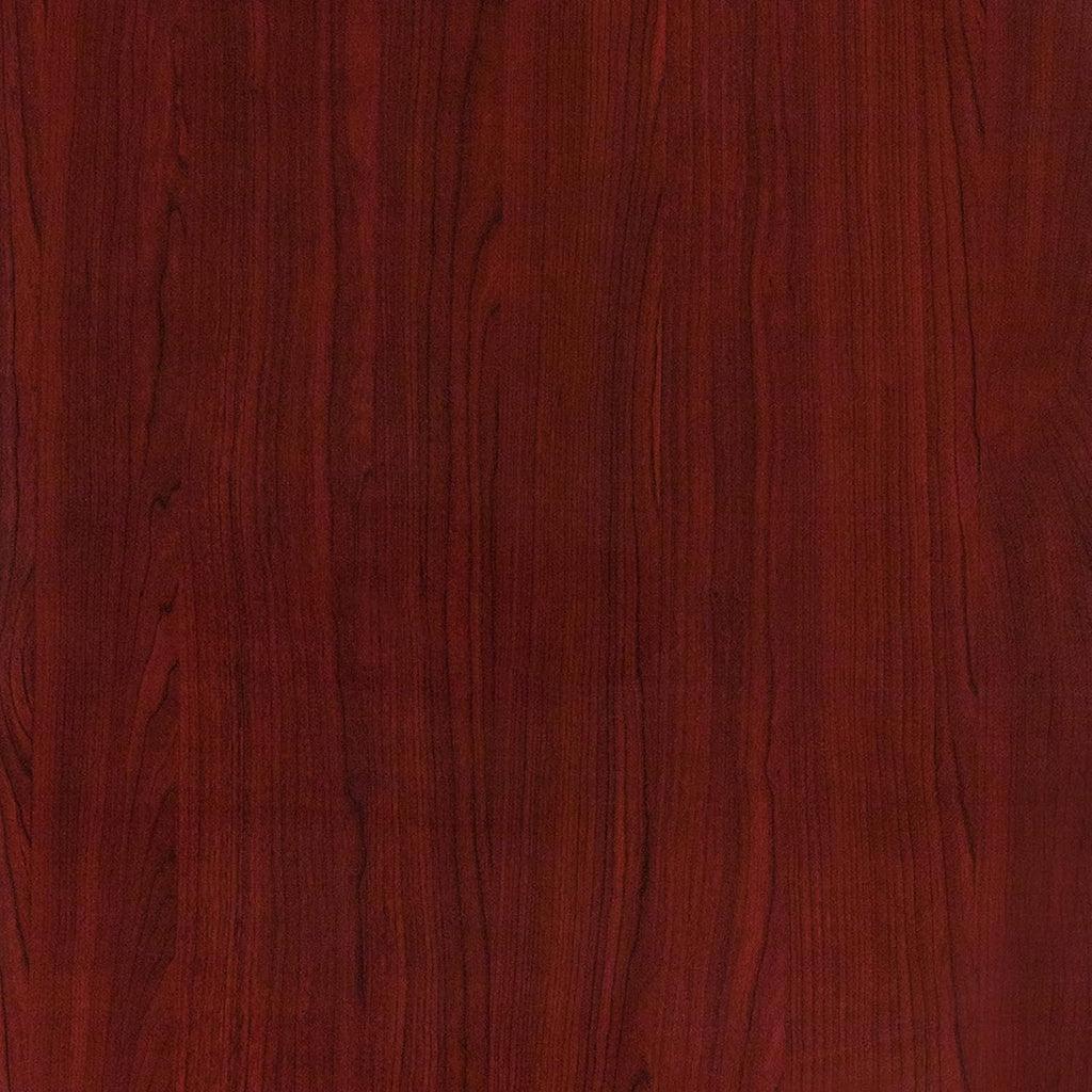 30 x 48 Rectangular High-Gloss Mahogany Resin Table Top with 2 Thick Edge
