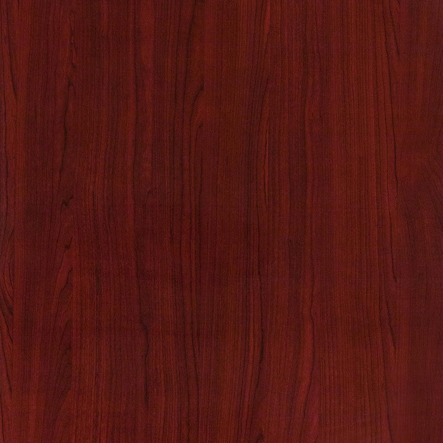 30 x 48 Rectangular High-Gloss Mahogany Resin Table Top with 2 Thick Edge