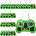 Silkfly 24 Pcs Video Game Party Favor Bags Non Woven Reusable Gaming Goodie Treat Gift Bags with Handles Gaming Party Supplies (