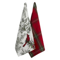 DII Christmas Kitchen Towel Set, Floral Tea Towels for Baking, Cleaning, Entertainment & Cooking, 18x28, Holiday Botanical, 2 Pi