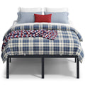 VASAGLE Full Metal Bed Frame 18 Inches Tall, 1100 lb Weight Capacity, No Box Spring Needed, with Under-Bed Storage, Easy Setup, 