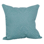 Blazing Needles Square Polyester Jacquard Throw Pillow, 17", Mabul Spa