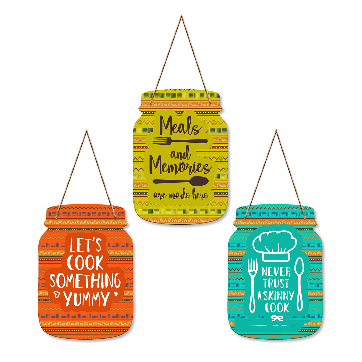 Artvibes Meals And Memories Quotes Wall Hanger For Home Decor | Gifts | Wall Art Decoration Wooden Hanging Items | Kitchen Wood 