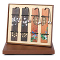 Wooden Bookmarks For Women Men - Rohuis 4 Pcs Cute Handmade Natural Wood Carving And Painted Craft Book Markers For Book Lovers,