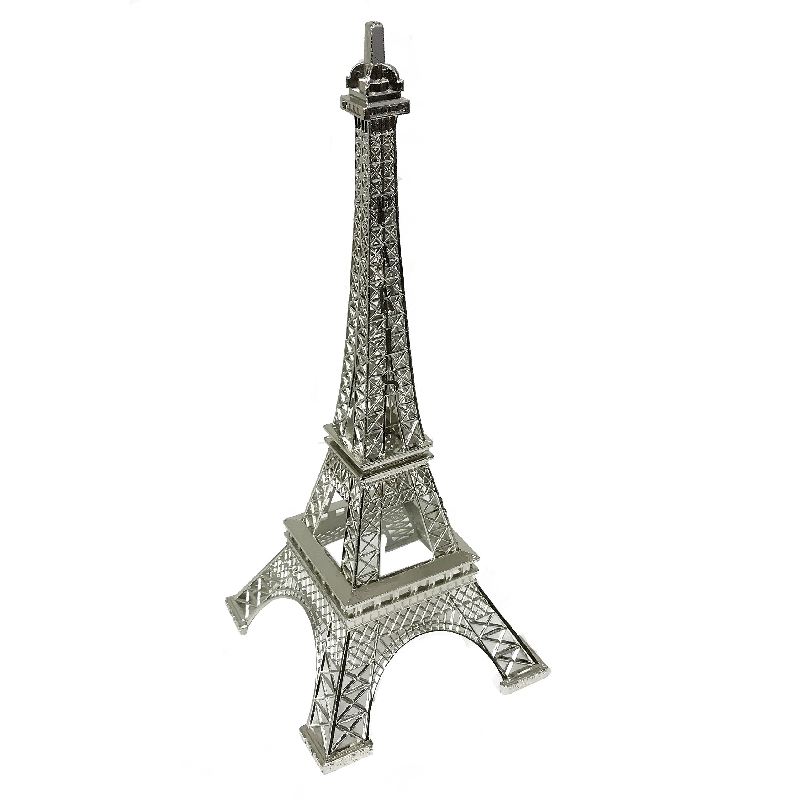 allgala Eiffel Tower Statue AL90106 Alloy Metal Silver 15" Height