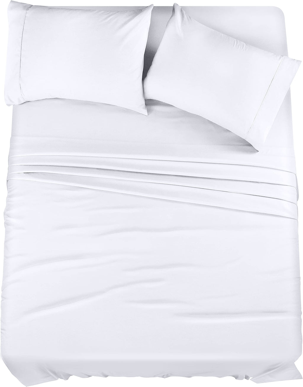 Utopia Bedding Full Bed Sheets Set - 4 Piece Bedding - Brushed Microfiber - Shrinkage And Fade Resistant - Easy Care (Full, Whit