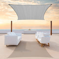 Colourtree Ctapr0816 Custom Size 8' X 9' Grey Sun Shade Sail Canopy Uv Block Upf50  Rectangle - Commercial Standard Heavy Duty -