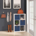 ClosetMaid 6 Cube Storage Shelf Organizer Bookshelf Engineered Wood White 30" H x 43.82" W