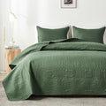Akkialla Queen Quilt Bedding Set,Olive Green Ultrasonic Full/Queen Quilt Set,Lightweight Soft Bedspread Coverlet,Modern Style Co