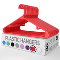 Utopia Home Plastic Hangers 50 Pack  Clothes Hanger With Hooks  Durable & Space Saving Coat Hanger  Heavy Duty Red Hangers