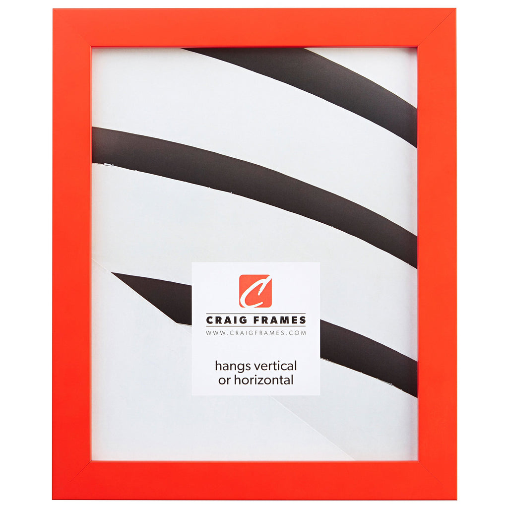 Craig Frames Confetti, Modern Orange Picture Frame, 20 x 20 Inch