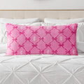 Juicy Couture 18 x 36 Plush Body Pillow, Pink Bow Lattice