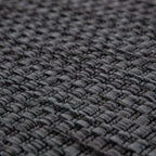 Solid Outdoor Rug For Patio Or Balcony Waterproof In Mottled Anthracite, Size: 5'3' Round