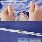 Nestl Twin Duvet Cover Set - Soft Prewashed Royal Blue Duvet Cover Twin/Twin Xl, 2 Piece, With Zipper Closure, 1 Duvet Cover 68X90 Inches And 1 Pillow Sham - No Comforter