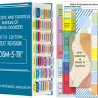 Index Tabs For Dsm-5-Tr, Dsm-5, Color-Coded And Laminated Dsm-V-Tr Tabs, With 18 Blank Tabs, Alignment Guide And Inspirational B