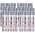 Silver Paint Pens Permanent Markers 24 Pcs, Oil Based Paint Markers Set, Quick Drying, Waterproof, Medium Tip Marker Pens For Me