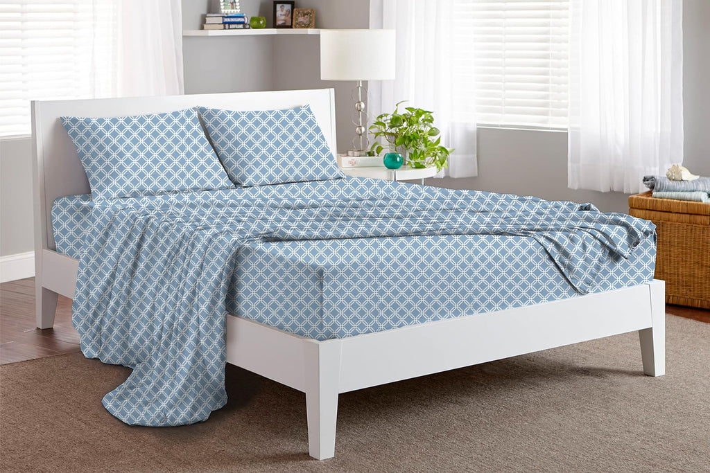 Bliss Casa 3 Piece 100% Cotton Flannel Sheet Set Twin- High Gsm Deep Pockets, Warm Breathable Flannel Sheet Set. Flannel Bed Set