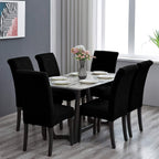 Howhic Stretch Chair Covers For Dining Room Set Of 6, Removable Dining Room Chair Covers, Dining Chair Slipcovers Seat Protector