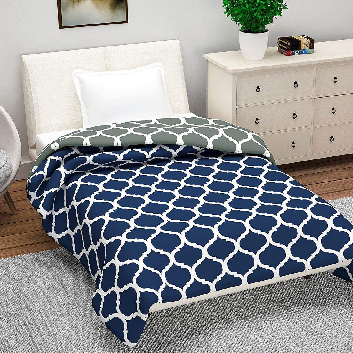 TEEJA Microfiber Dohar | Organic |Dohar Microfiber | Super Soft Heavy Warm Dohar | Floral Embossed Design | Light Weight Rajasth