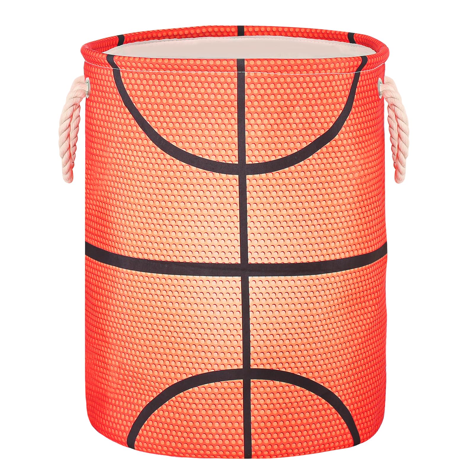 Basketball Laundry Basket for Boys Room Decor, Kids Nursery Hamper Gift for Bathroom Bedroom Sports Room Accessories, Teens Stuf
