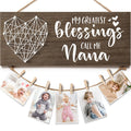 Grandma Gifts Mothers Day Gifts for Grandma Picture Frame, Birthday Grandma Gifts from Grandchildren Grandkids Photo Holder, Bes