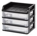 Iris Small Desktop Drawer System, 1 Pack, Black