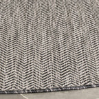 Safavieh Courtyard Collection 5'3' Round Black/Beige Cy8022 Indoor/ Outdoor Patio Backyard Mudroom Area Rug