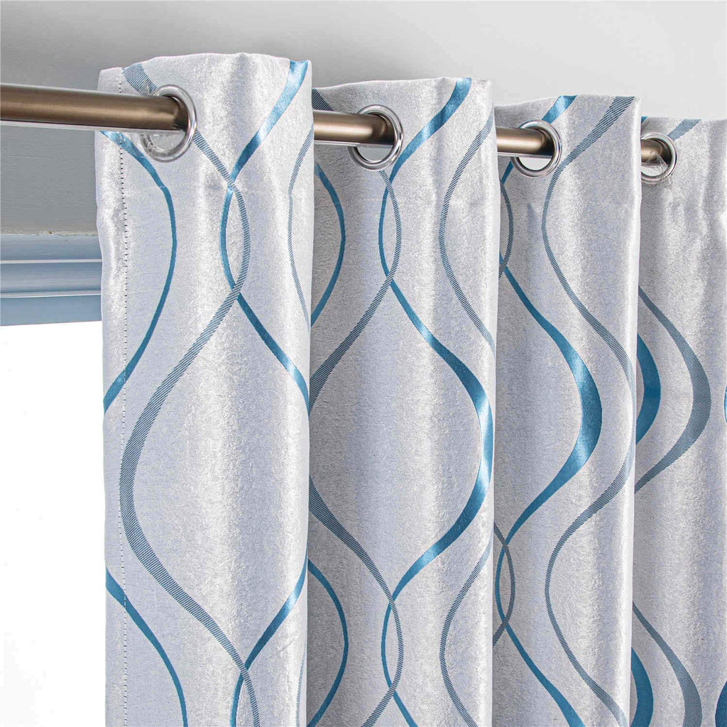 Dolce Mela Curtain Panel Semi-Blackout Drapes, Dmc498 Hamburg