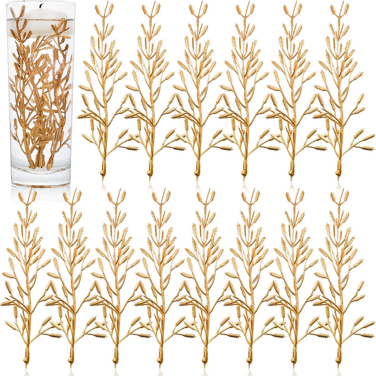50 Pieces Faux Flowers for Floating Candles Floating Flowers Vase Fillers for Centerpieces Mini Flower Filling in Cylinder for V
