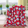 Elegant Comfort Velvet Touch Ultra Plush Christmas Holiday Printed Fleece Throw/Blanket - 50' X 60Inch, (Owls)