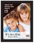 MCS 8.5x11 Inch Gallery Wood Wall Frame for Documents, Black (46394)