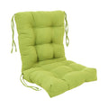 Blazing Needles 18 38-inch Twill Seat/Back Tufted Chair Cushion, 18 x 38, Mojito Lime