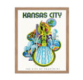 Poster Master Vintage Travel Poster - Retro Kansas Print - City of Fountains Art - Advertising Art - Gift for Him, Her, Travel L