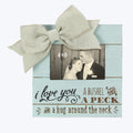 Youngs Inc. Wood I Love You a Bushel and a Peck Frame - 9 W x 10 H - Fits 4 x 6 Photo - Cute Picture Frames for Couples