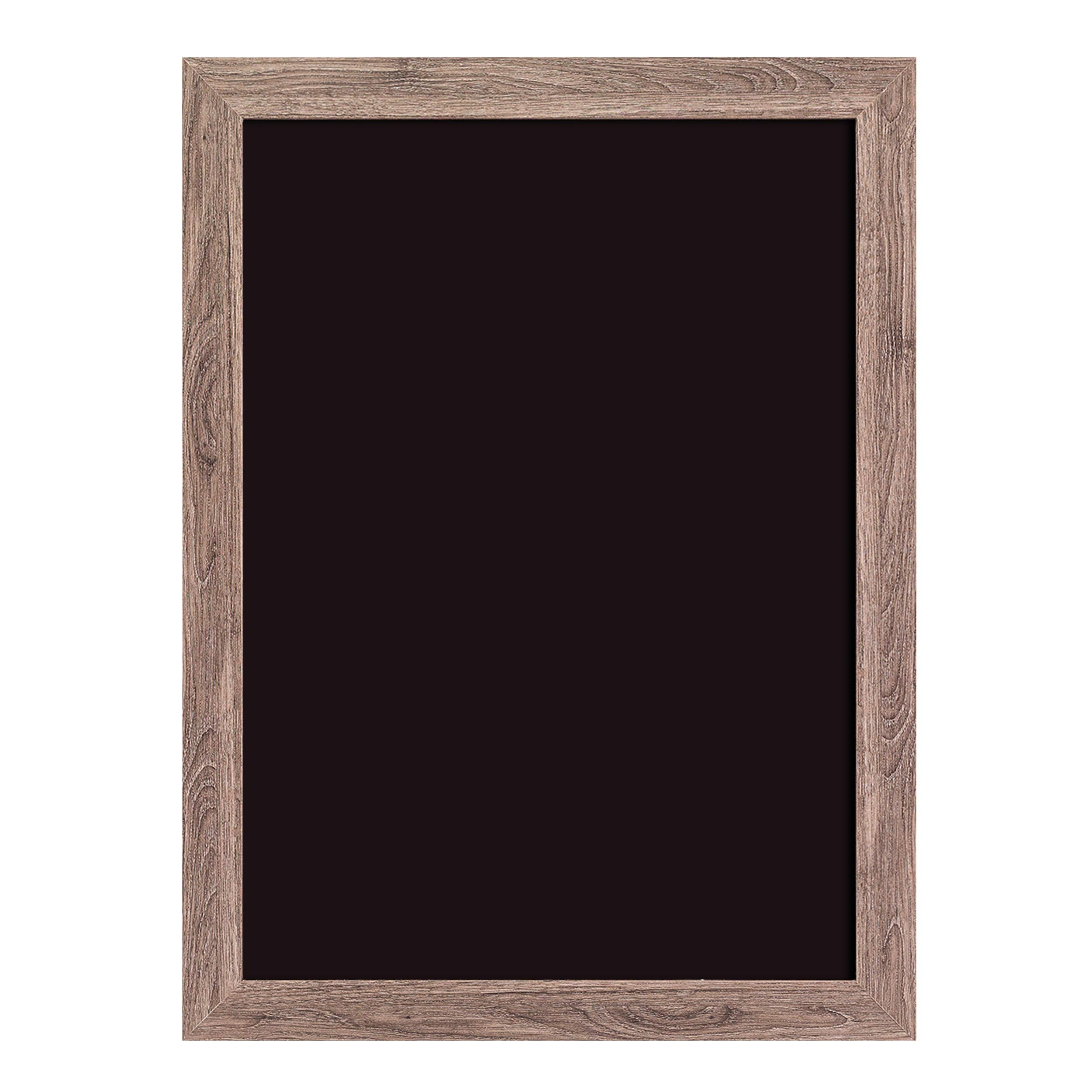 U Brands Magnetic Chalkboard, 18'X24', Rustic Wood Style Frame, Premium Matte Surface, Includes Marker