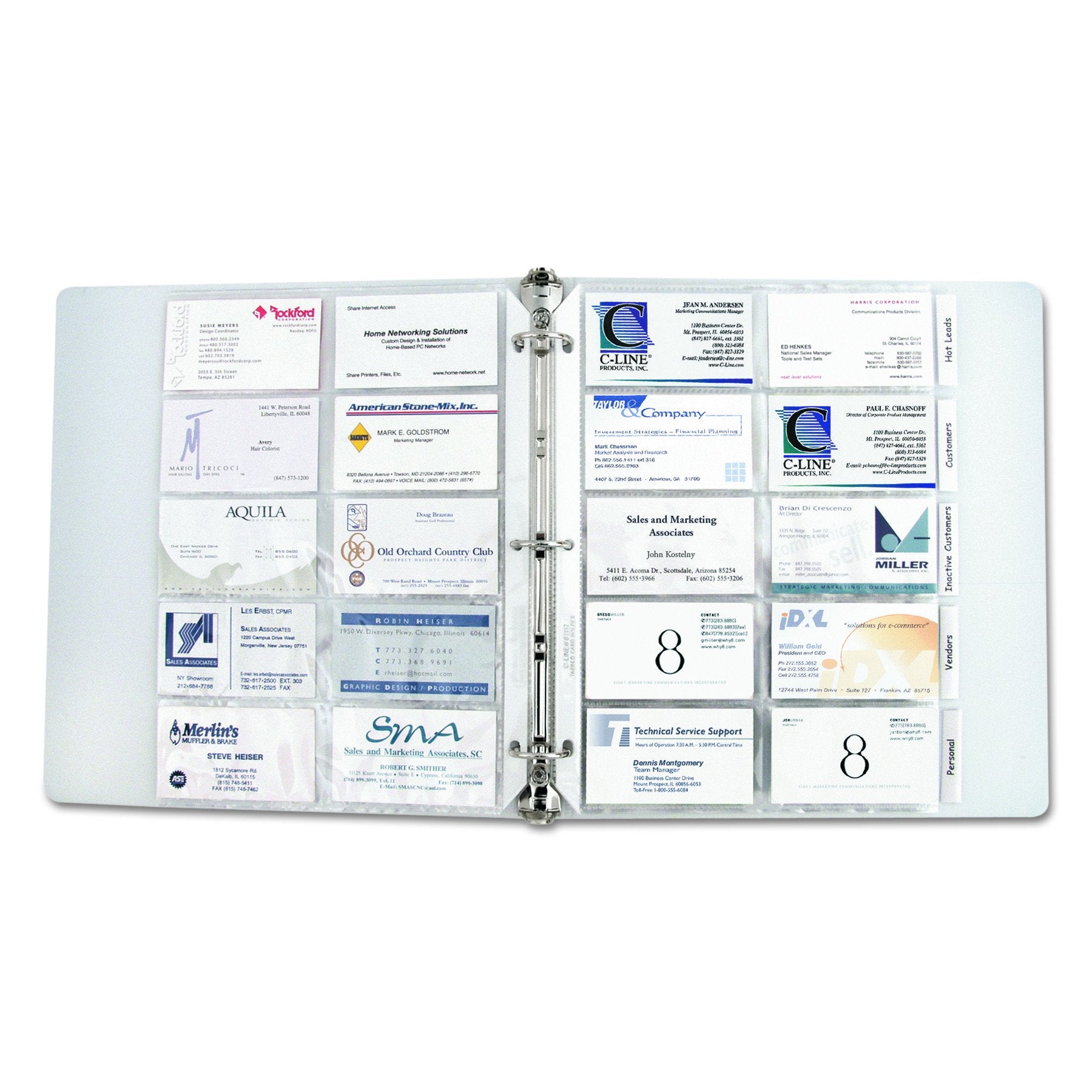 C-Line Business Card Refill Pages (Cli61117)