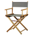 Casual Home 18 Directors Chair Natural Frame with Grey Canvas