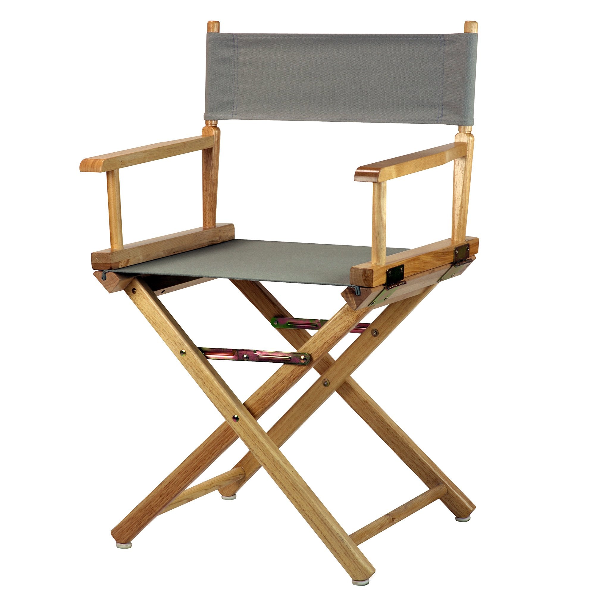 Casual Home 18 Directors Chair Natural Frame with Grey Canvas
