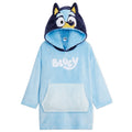 Bluey Hoodie Blanket - Fleece Oversized Hoodies For Kids (Blue, 2-4 Years)