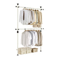 PRINCE HANGER Rack Heavy Duty One Touch System Load 352LBS Clothing Racks for Hanging Clothes Metal Closet Garment Closet system