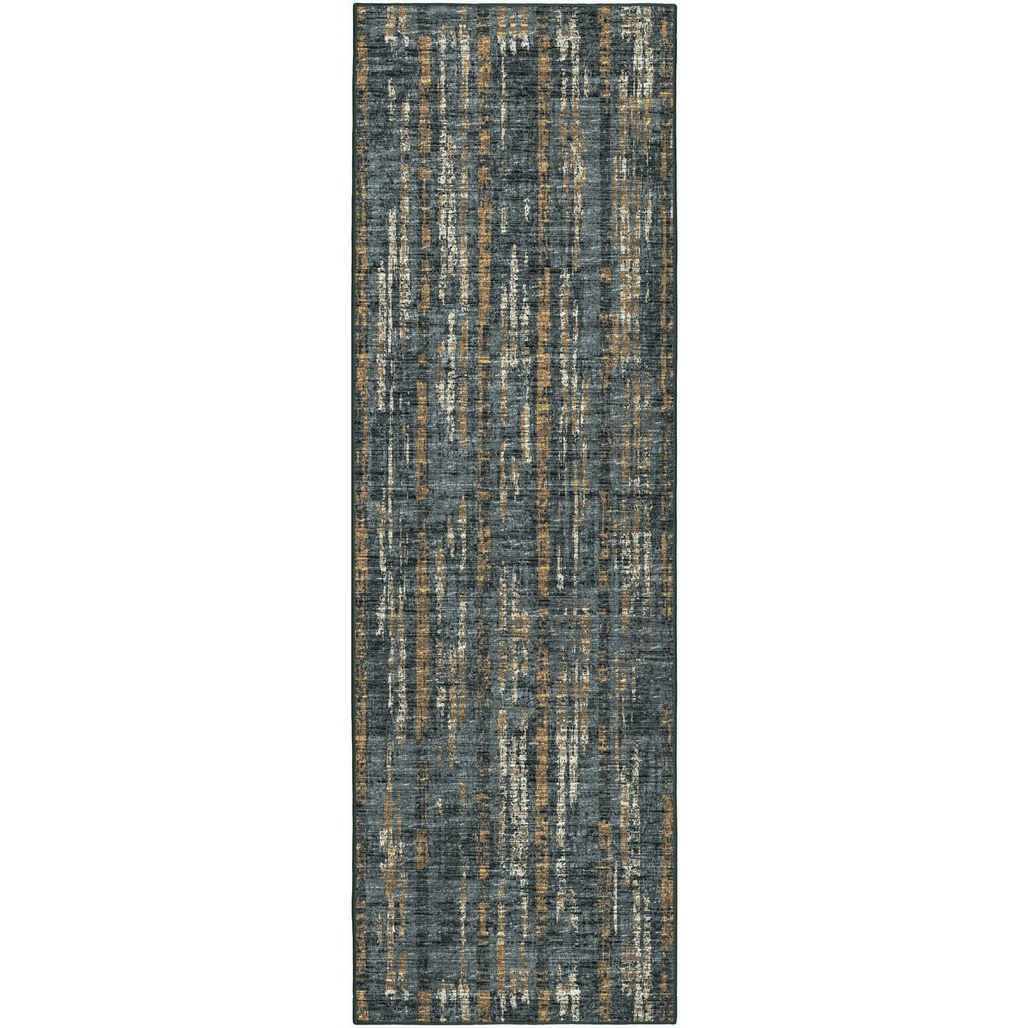 Winslow Wl6 Black Transitional Rug Runner 2' 6" X 10'