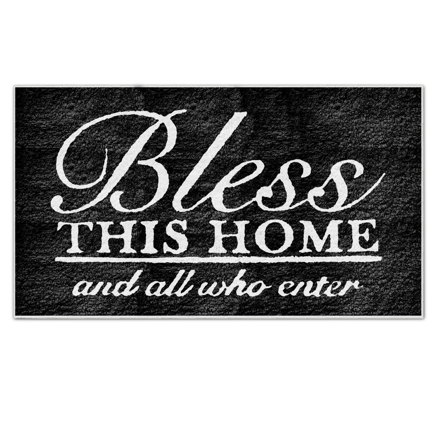 Nogrit Inspirational Quote This Is Our Happy Place Rustic Waterproof Door Mat Outdoor Entrance 17X30 Inch Non-Slip Doormat For H