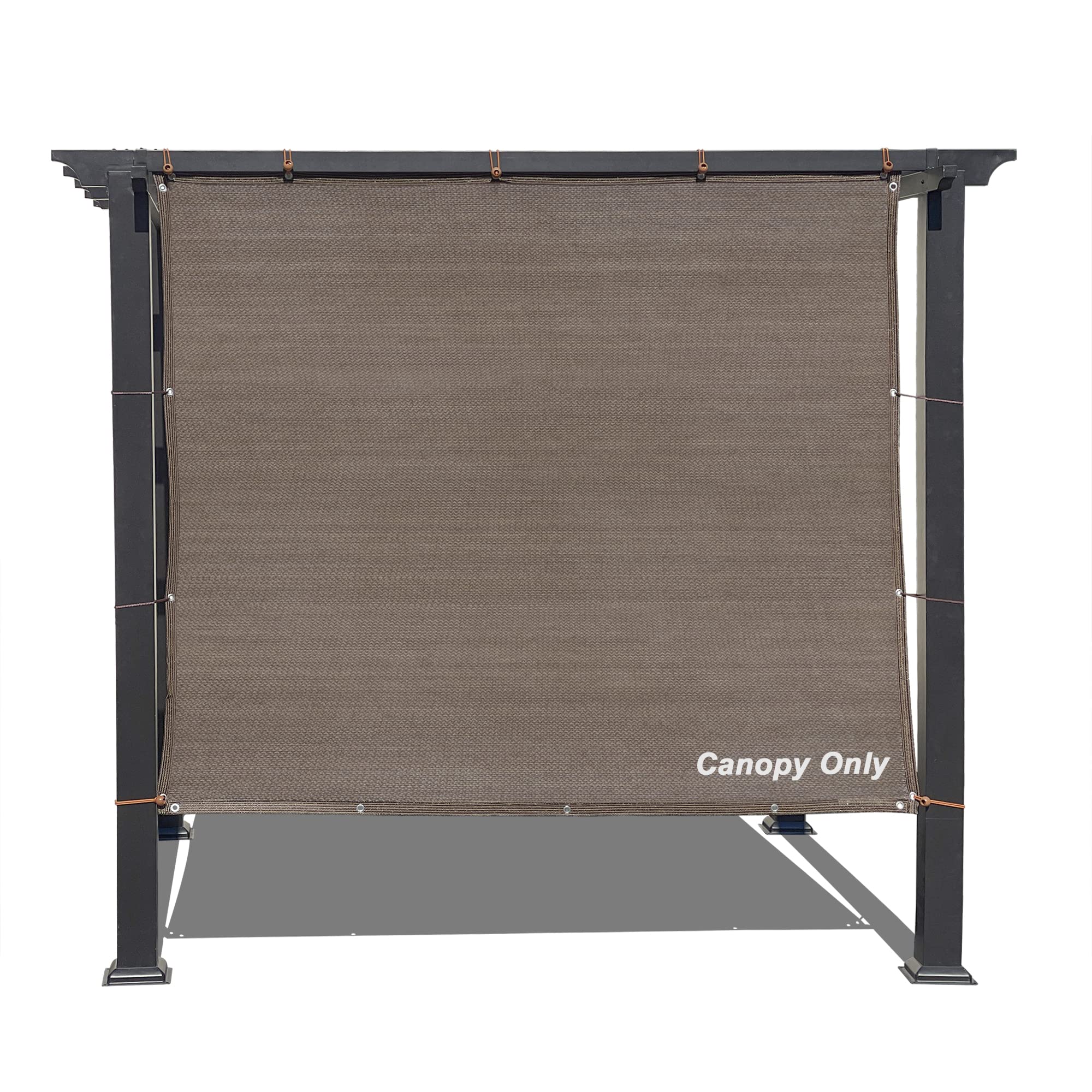 Alion Home Sun Shade Panel Privacy Screen With Grommets On 4 Sides For Outdoor, Patio, Awning, Window Cover, Pergola (8' X 7', M