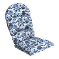 Arden Plush Comfort Modern Rocking Chair Cushion, 20 X 18, Tufted Cushions For Rocking And Adirondack Chairs, Blue Garden Floral