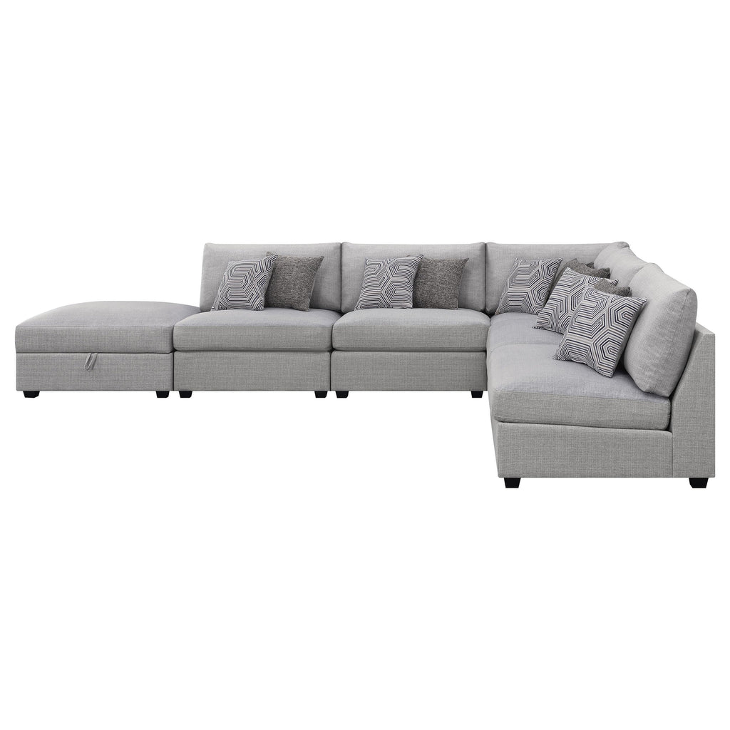 Coaster Cambria 6-Piece Sectional, Grey