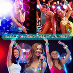 40 Pcs Led Glow Sticks Bracelets Glow In The Dark Party Supplies, Light Up Bracelets Glow Party Favors For Kids Adults, Party Su