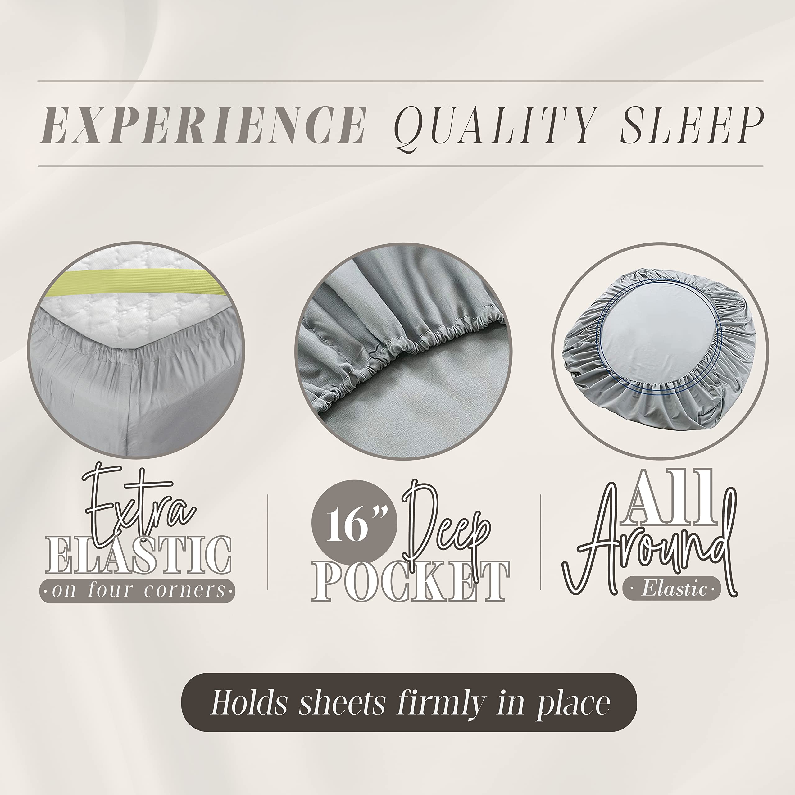 Elegant Comfort Aria Tie-Dye 4-Piece Sheet Set, 1500 Premium Hotel Quality Microfiber, Spiral Tie-Dye, Soft, Fade And Wrinkle Resistant, Fitted Sheet With Smart Pockets, 4Pc Tie-Dye Twin Xl, Mocha