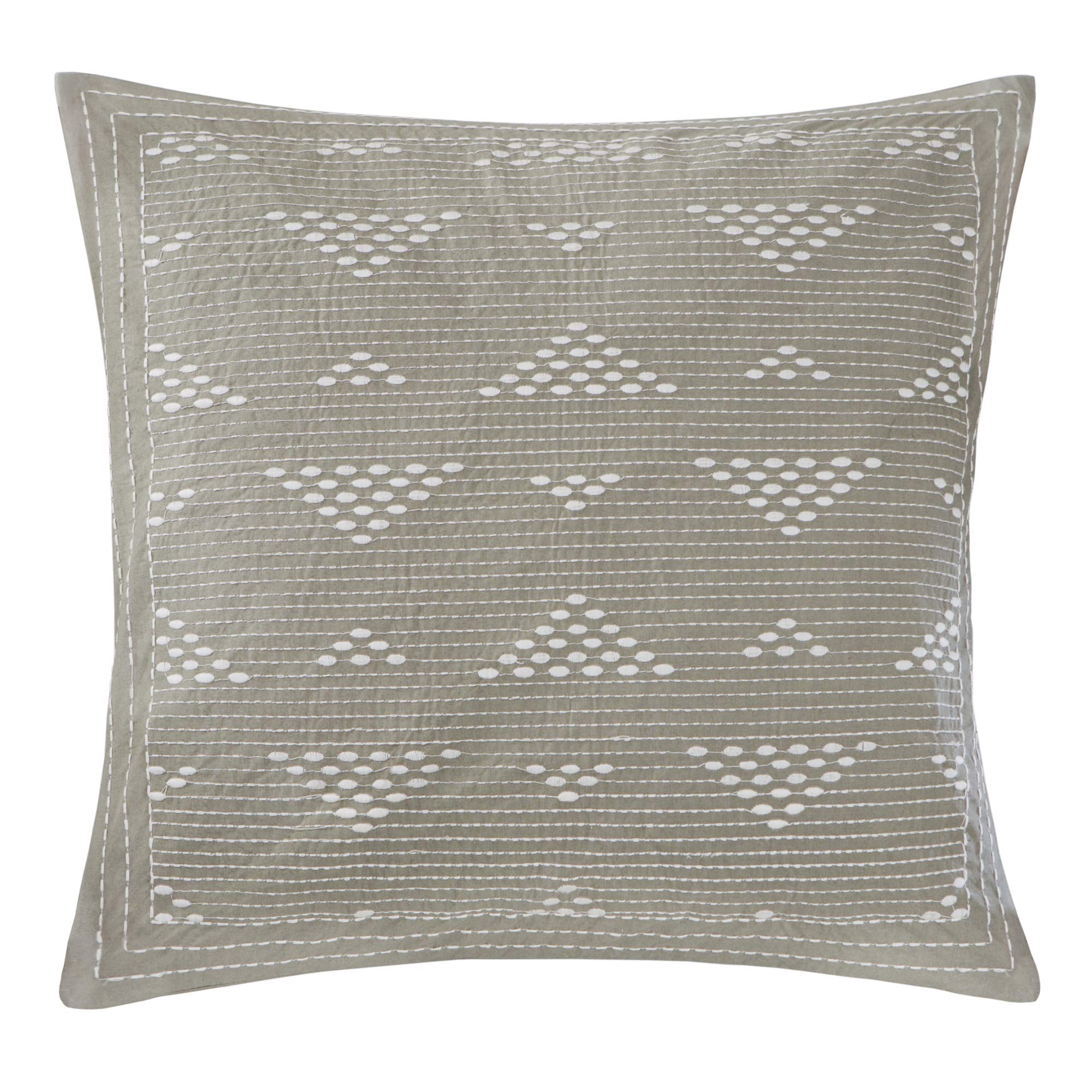 Embroidered Square Pillow